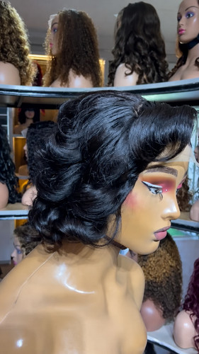 Bouncy hair lace - hair, 4*4