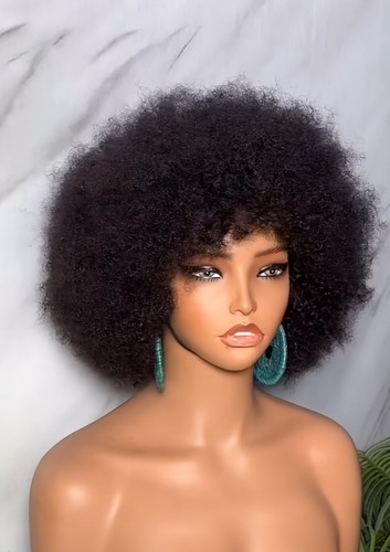 Afro curly wig - ,, human