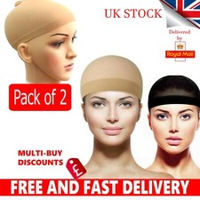 2x Wig Cap Nude Breathable