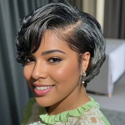 Pixie cut 13x4 transparent - pixie,